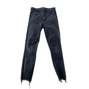 Abercrombie & Fitch Womens Gray Wash‎ High Rise Super Skinny Ankle Jeans 28